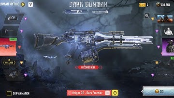 MYTHIC HOLGER 26 DARK FRONTIER DARK GUNMAN MYTHIC DROP IS BACK IN COD MOBILE #callofdutymobile