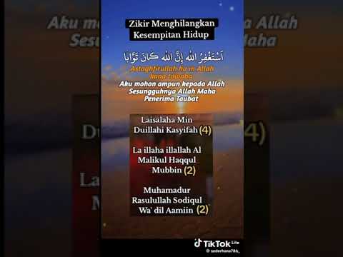 Zikir Menghilangkan Kesempitan Hidup