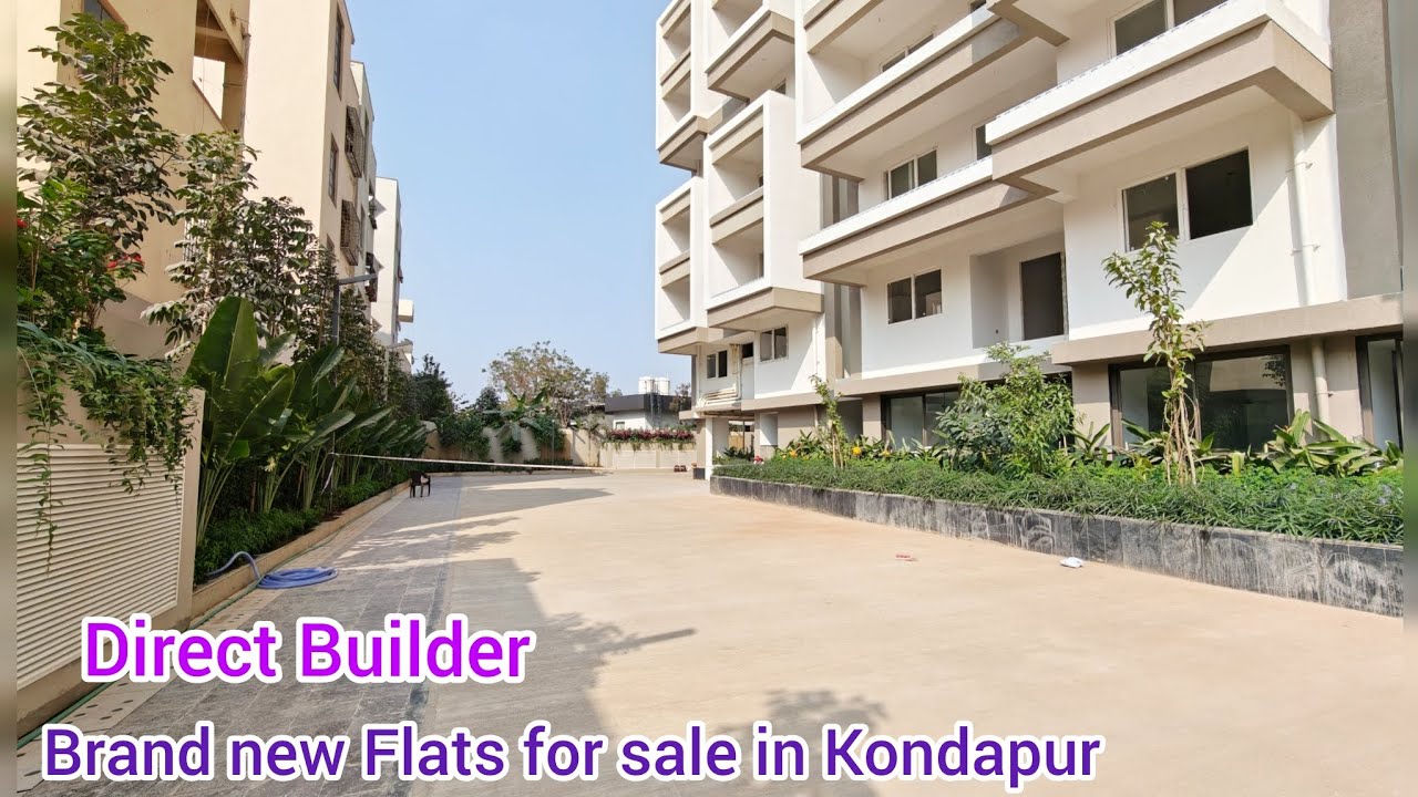 Brand new 2bhk 2.5 & 3bhk Flats for sale in Kondapur Hyderabad 