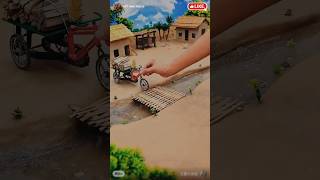 🔥 Mini Brick Bridge Construction | Amazing Miniature Engineering #shorts