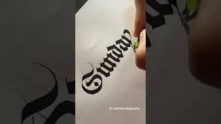 Gothic calligraphy at it’s best!