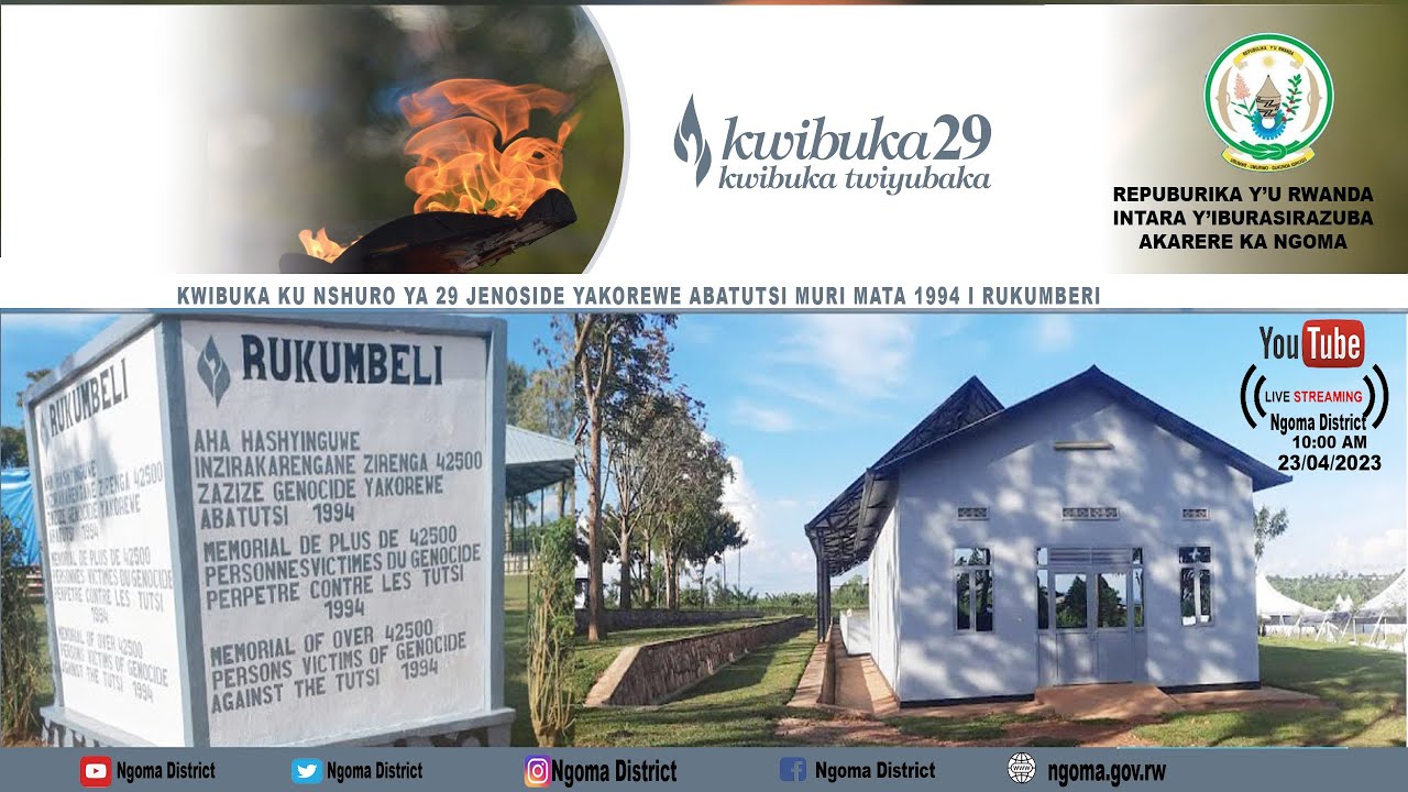 KWIBUKA KU NSHURO YA 29 JENOSIDE YAKOREWE ABATUTSI MU 1994 KU RWIBUTSO ...