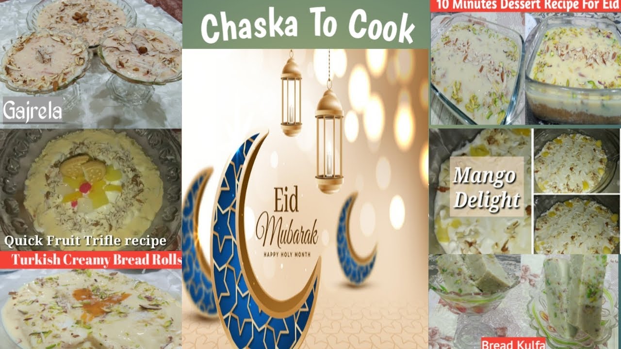 Eid mubarak Eid Desserts Easy To Cook Desserts Recipes Home Made