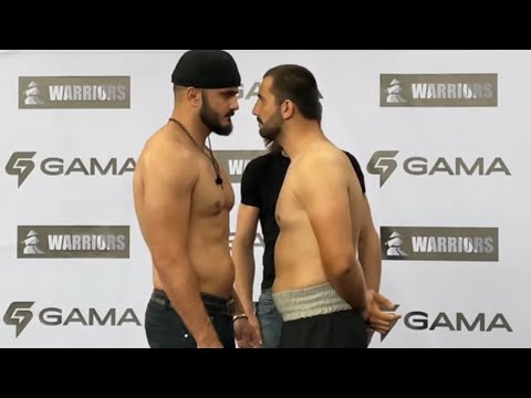 GAMA BKFC - weigh ins and stare downs