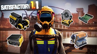 Completing my HUGE Tier 8 Factory! - SATISFACTORY 1.1!