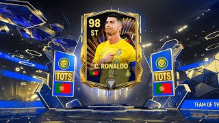 TOTS 98 OVR RONALDO HUNT!! NEW TOTS BUNDESLIGA PACK OPENING FC MOBILE 24!!