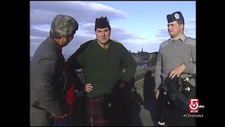 Peter Mehegan travels to Edinburg and the Scotland Highlands and tries his hand at the bagpipes