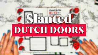 Slanted Dutch Doors Tutorial | Must-Try Bullet Journal Spread
