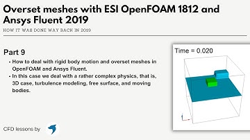 Overset meshes with OpenFOAM and Ansys Fluent | CFD lessons | Part 9
