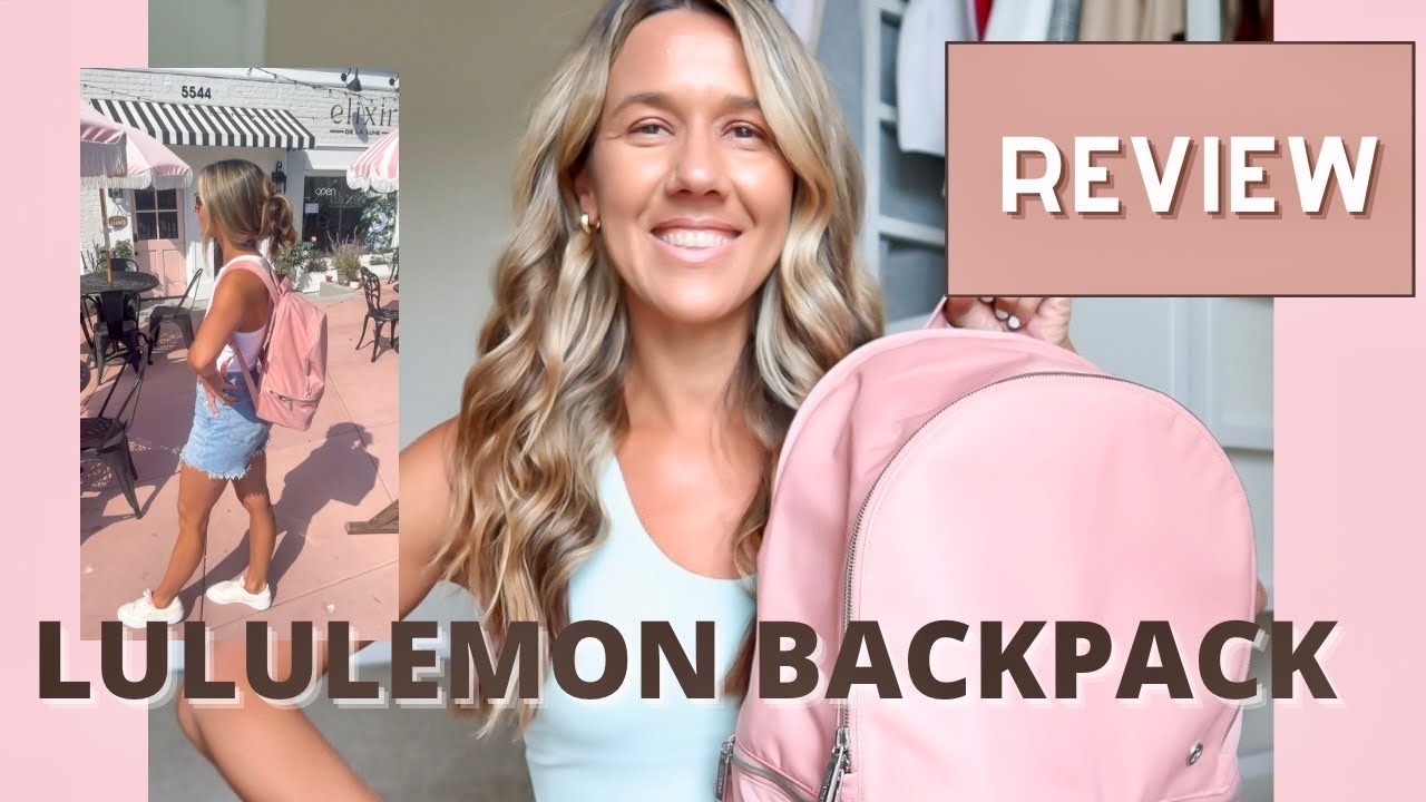 LULULEMON BACKPACK REVIEW | City Adventurer Backpack in Pink Pastel (great  for travel or everyday)
