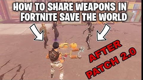 How To Share Items AFTER PATCH in Fortnite Save The World Duplication Glitch