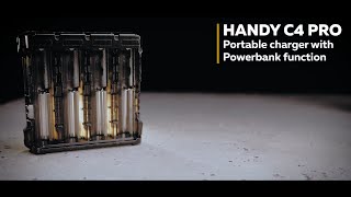 Handy C4 Pro — charger with 4 slots and Powerbank function