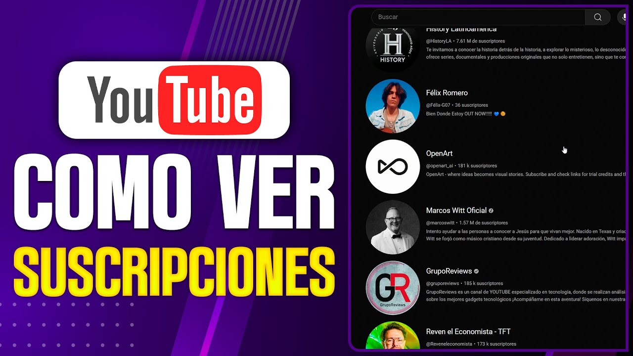Cómo VER MIS SUSCRIPCIONES en YouTube (2025)