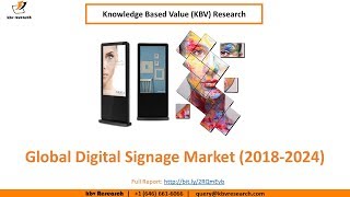 Digital Signage Market (2018-2024) | KBV Research