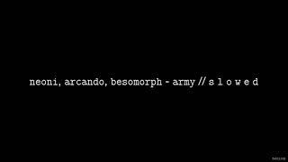 NEONI, Arcando, Besomorph - Army // S L O W E D