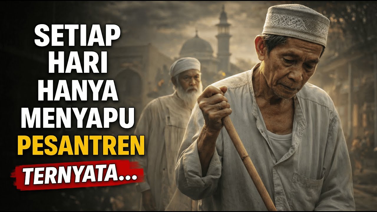 Setiap Hari Menyapu Pesantren… Tak Ada yang Tahu TUKANG SAPU INI WALI KIRIMAN ALLAH