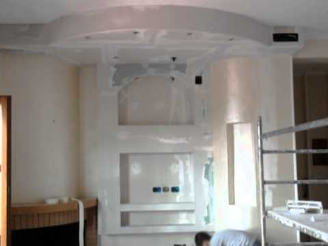 Mobile in cartongesso.mpg youtube Idee cartongesso e tv