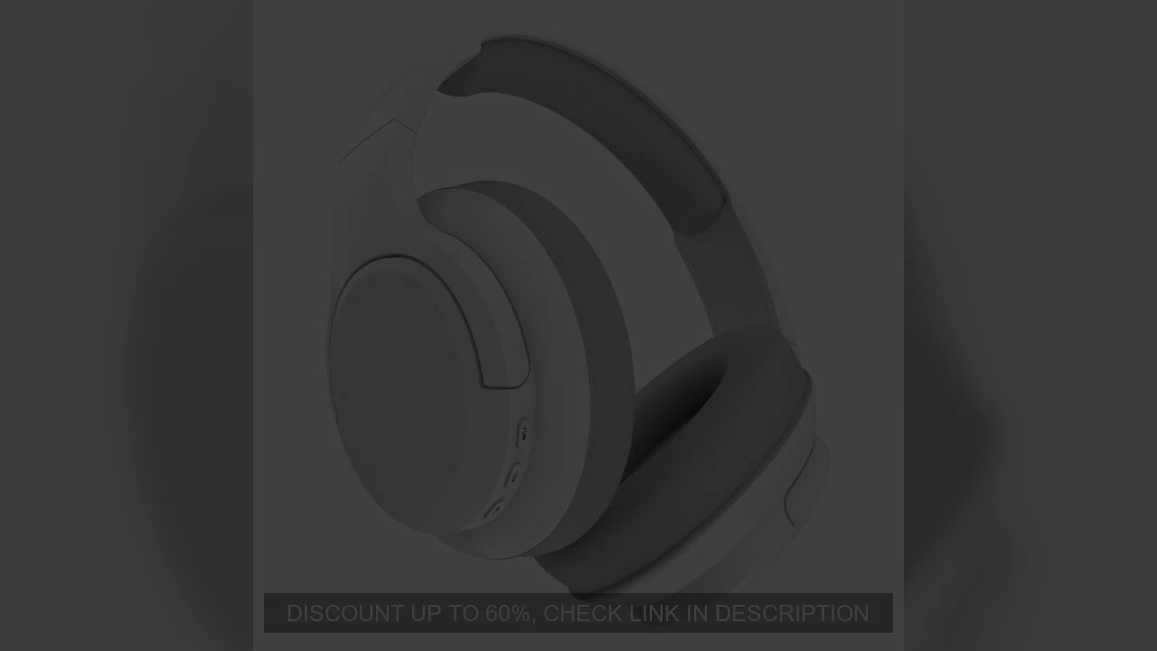 Bluetooth Wireless Over-Ear Headphones with 48H Playtime and with Microphone, HiFi Stereo Foldable L