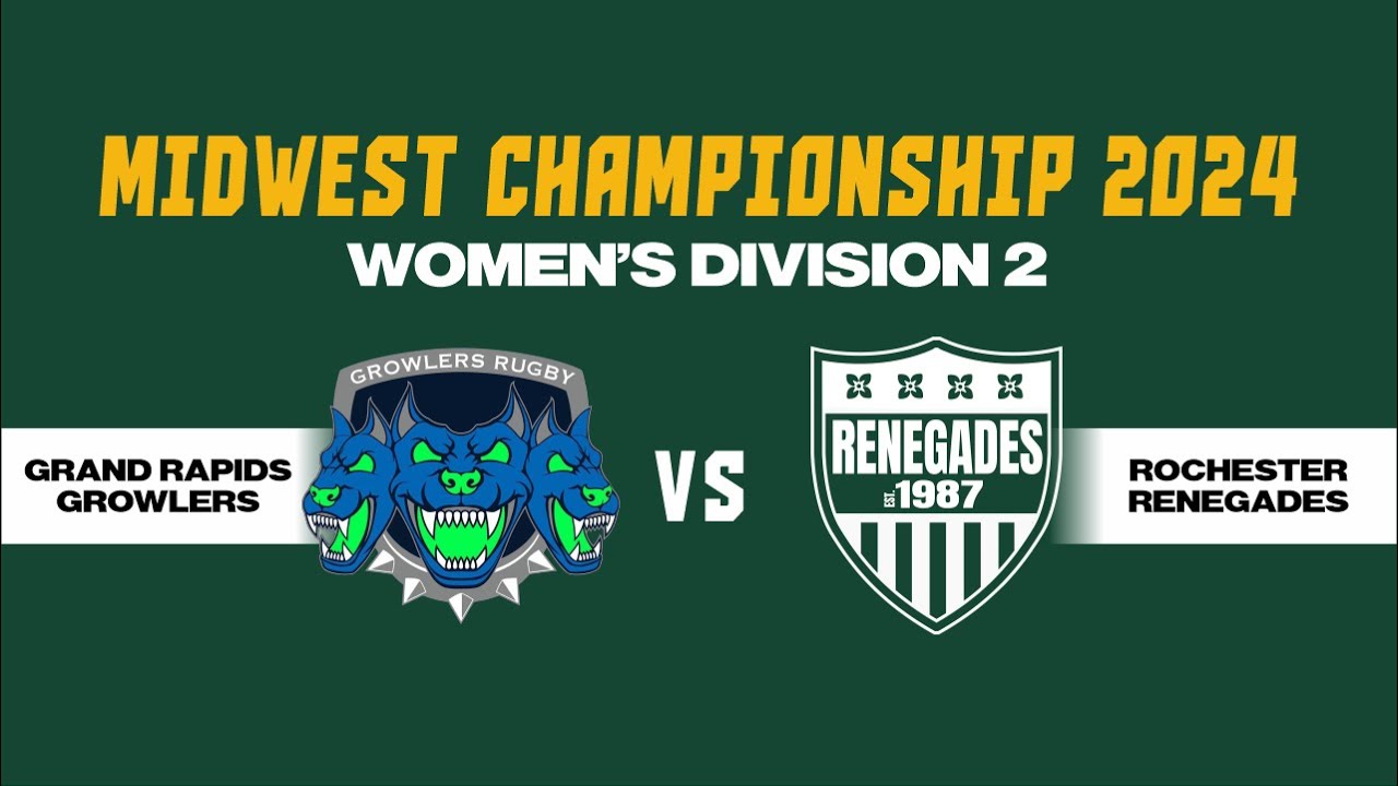 Midwest Rugby D2: Grand Rapids Growlers vs Rochester Renegades