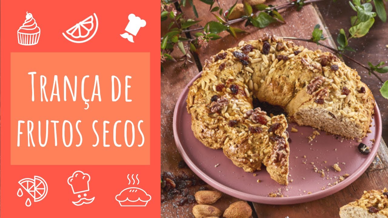 Trança de frutos secos (massa caseira)