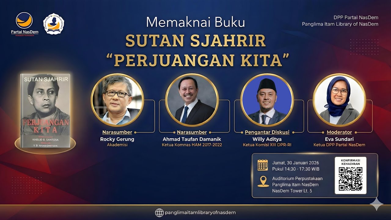 DISKUSI MEMAKNAI BUKU SUTAN SJAHRIR "PERJUANGAN KITA"