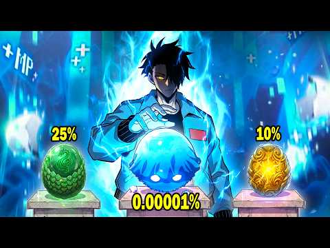 With A Character That Has A 0.00001% Drop Rate, He Evolves 100 Times Faster | Manhwa Recap