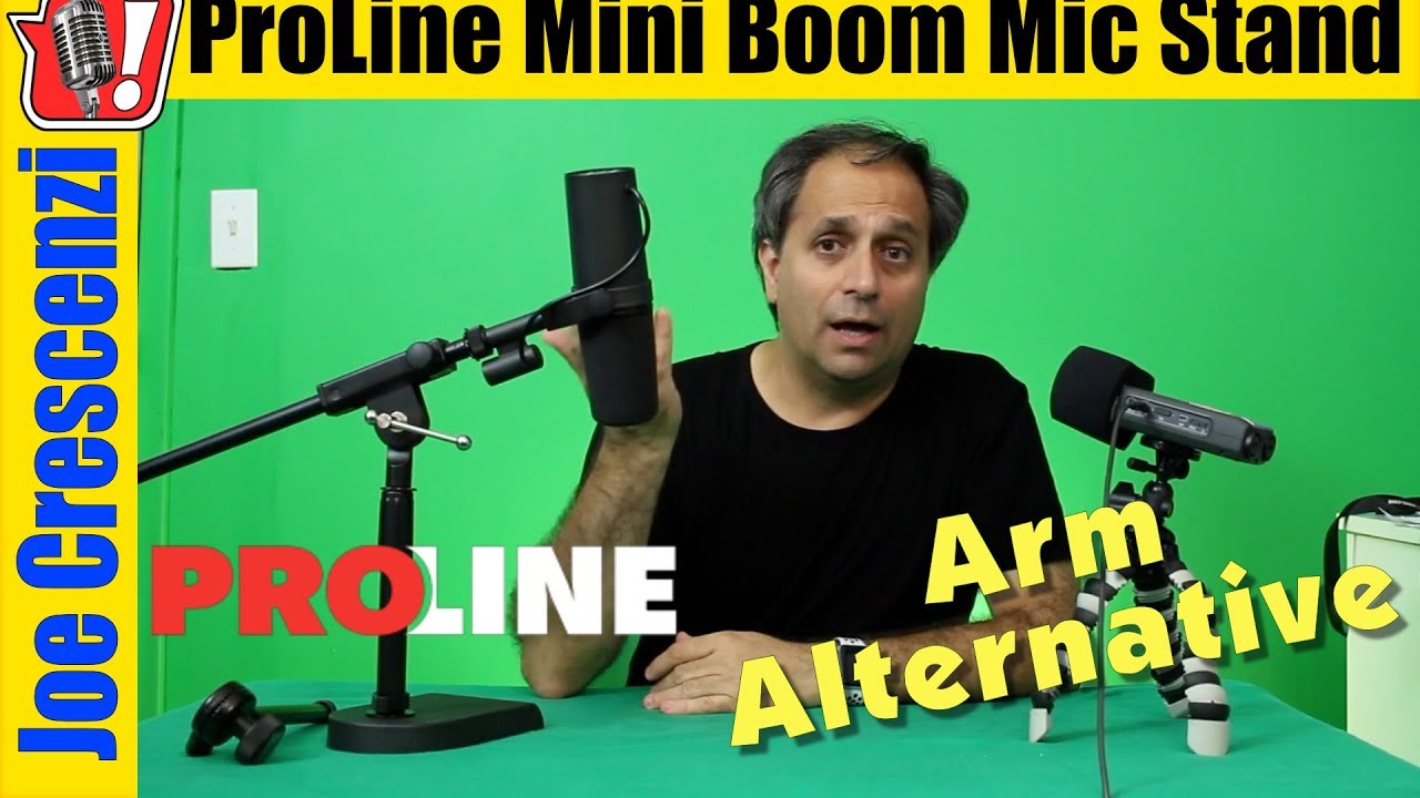 Proline Mini On Stage Boom Mic Stand Desktop Alternative To Arm