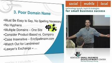 Eric Spellmann, Website Design Mistakes (Part 3)