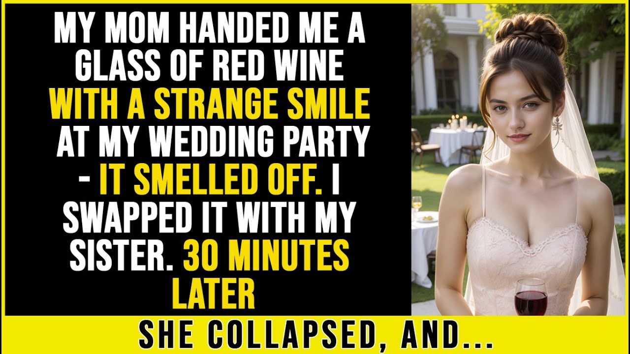 At My Wedding, Mom Handed Me Red Wine — It Smelled Off, So I Gave It to My Sister