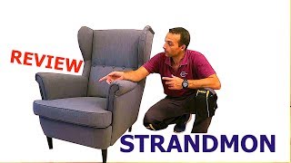 STRANDMON Wing chair from Ikea. My quick review of this Ikea wing chair STRANDMON. What I like about it, how is the assembly, 