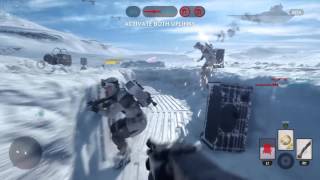 Star Wars Battlefront ATST explosion