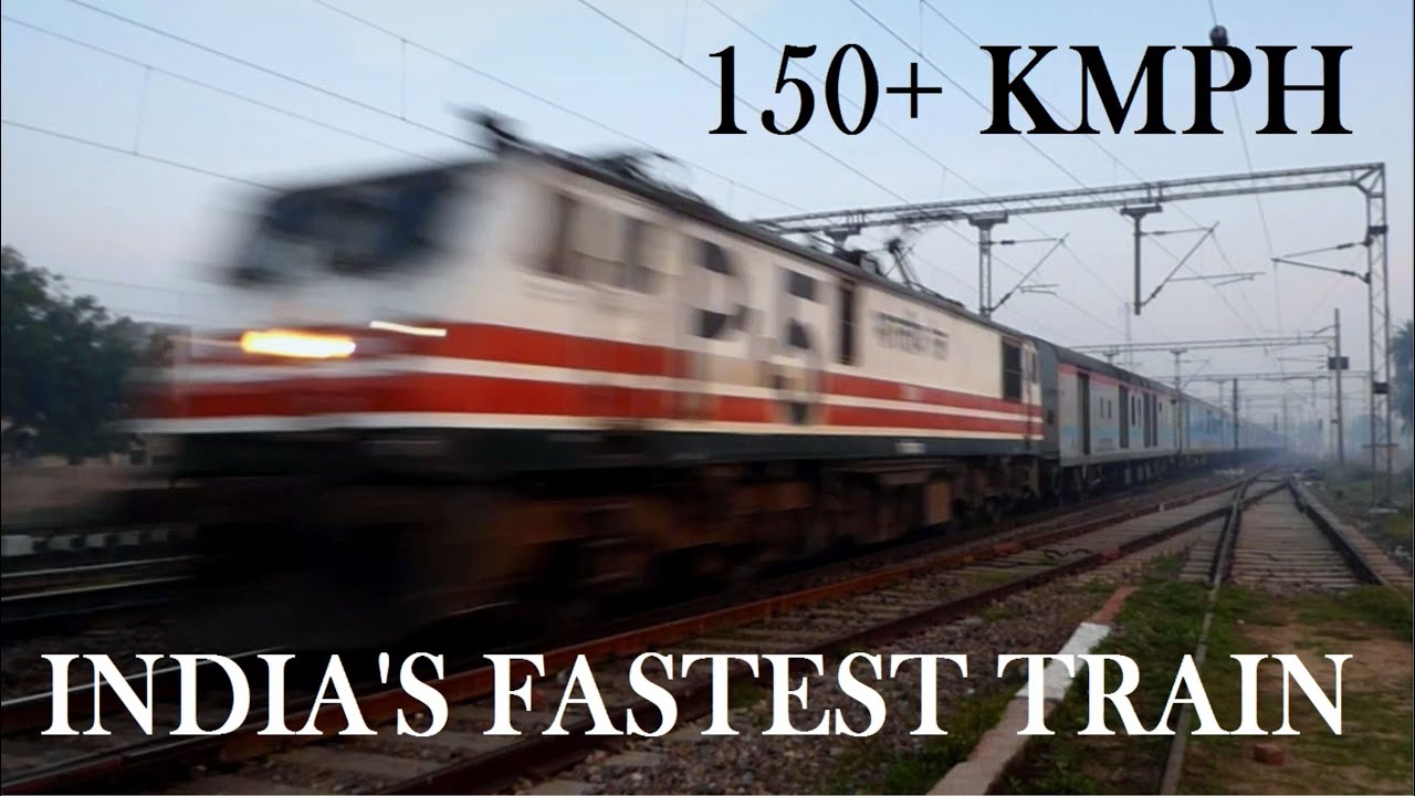BooM BooM 150 KMPH BLAZING INDIA S FASTEST TRAIN HITS MAX SPEED YouTube BooM BooM 150 KMPH BLAZING INDIA S FASTEST TRAIN HITS MAX SPEED YouTube