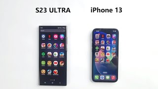 SAMSUNG S23 Ultra Vs iPhone 13 - SPEED TEST
