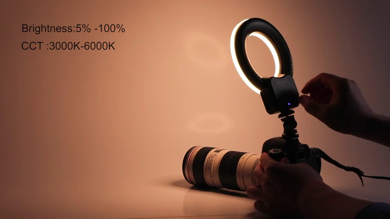 5.5 inch portable photography led light professional audio video 7W led