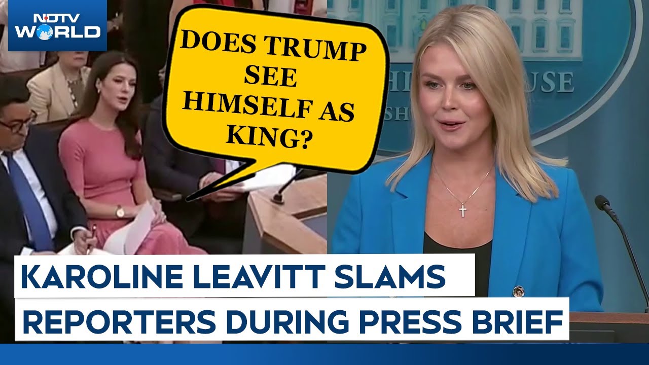 Trump Latest News | 'Stupid...": Leavitt Slams Reporters Over ‘King Trump’ & LA Protest Questions