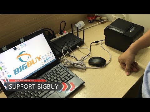 Cài đặt máy in hóa đơn Xprinter kết nối qua cáp mạng LAN-IP