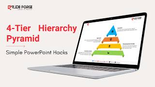 Modern PowerPoint Hacks: HOW TO CREATE 4-Tier Hierarchy Pyramid Infographic