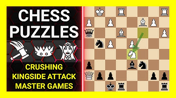 Chess Puzzles to Practice. Themes: Crushing, Kingside attack, Master games. Learn Chess