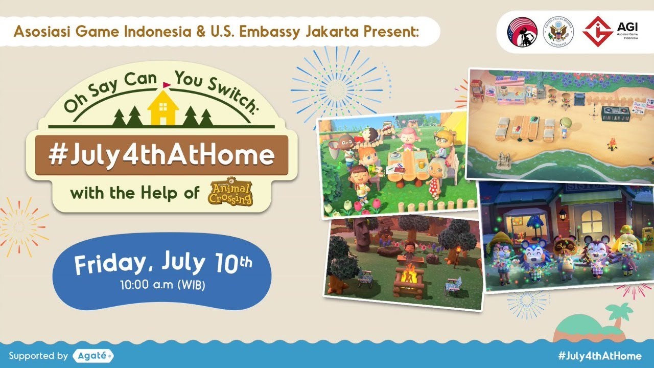 Oh Say Can You Switch July4thAtHome with the help of Animal Crossing