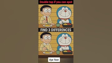 Can You Spot the 3 Differences? | Doraemon Puzzle Challenge!