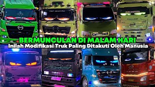 BAK ELIEN TURUN KE BUMI‼️INILAH MODIFIKASI TRUK STROBO MATA PALING DI TAKUTI SEMUA ORANG 