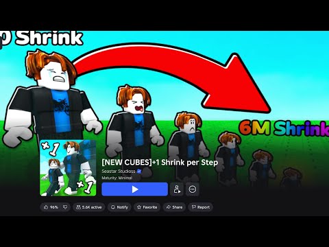 ​I Reached 800 Levels in Roblox +1 Shrink Per Step! 😱​Can You Beat 800 Levels in Roblox? 🤯#shorts