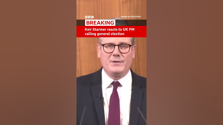Labour leader Sir Keir Starmer reacts to UK general election announcement. #UKElection #BBCNews