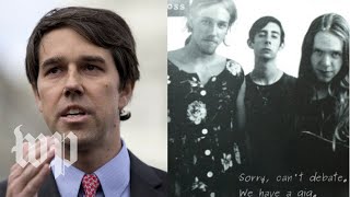 Beto O’Rourke was in a punk rock band. The Texas GOP tried to shame him.