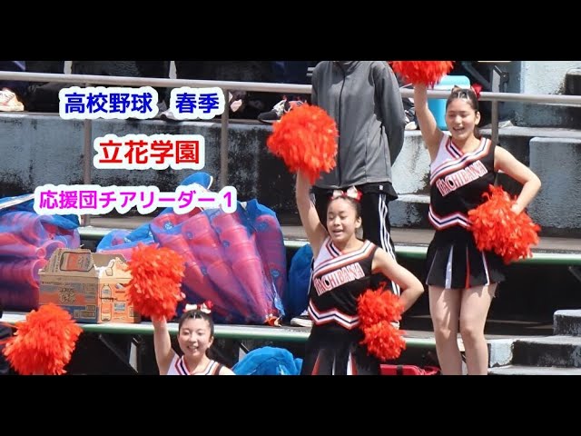 高校野球 春季 立花学園 応援団チアリーダー その1 cheerleader