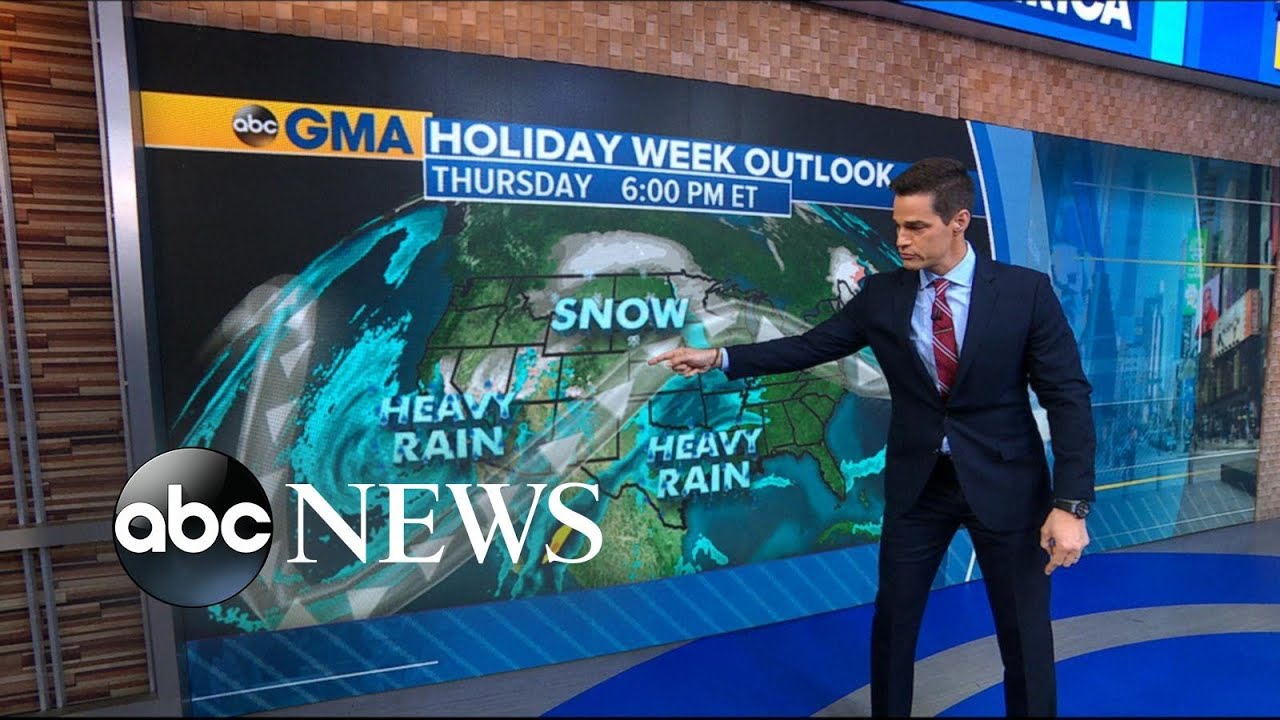 Winter forecast ahead of holiday travel rush l ABC News