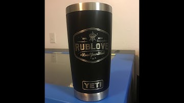 Synergy 17 - How to laser engrave a Yeti Tumble using the rotary attachment