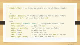 How to Use Material Icons in CSS for Angular Lists