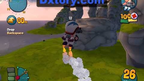 Worms 4 Mayhem Jetpack+Sheep=Win