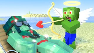 Best love story  | CUPID |  Minecraft animationLife of Zomma & Zombo